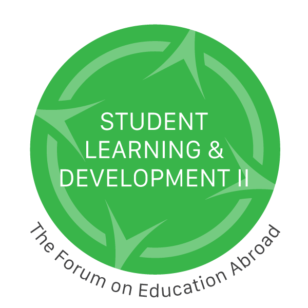 Student Learning & Development II - The Forum on Education Abroad badge