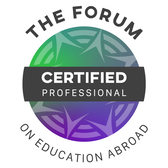 The Forum on Education Abroad Certified Professional mark