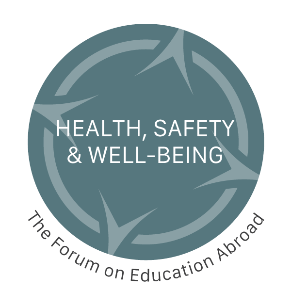 Health, Safety & Well-Being - The Forum on Education Abroad badge