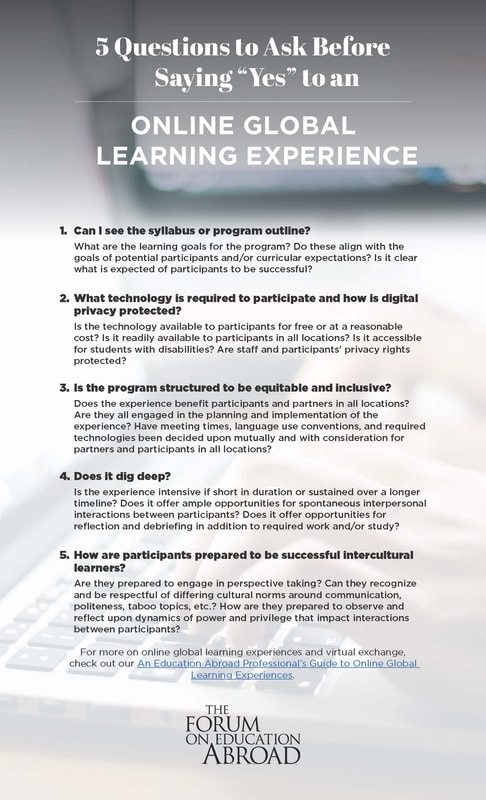 5 questions to ask before saying yes to an online global learning experience