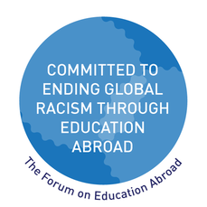 Committed to Ending Global Racism Through Education Abroad - The Forum on Education Abroad badge